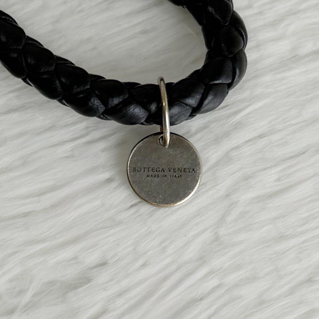 人気♡ボッテガヴェネタ イントレチャート キーホルダー キーリング ブラック