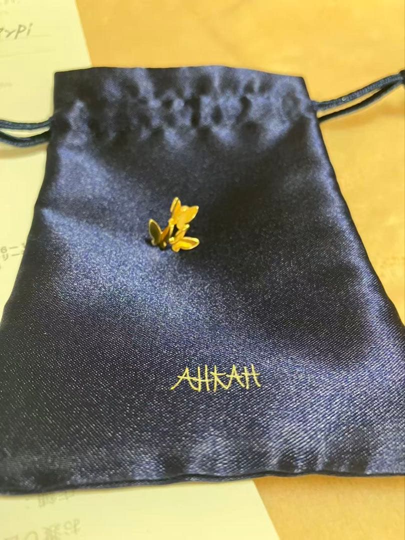 AHKAH アーカー パピヨンブリリアンピアス 片耳用