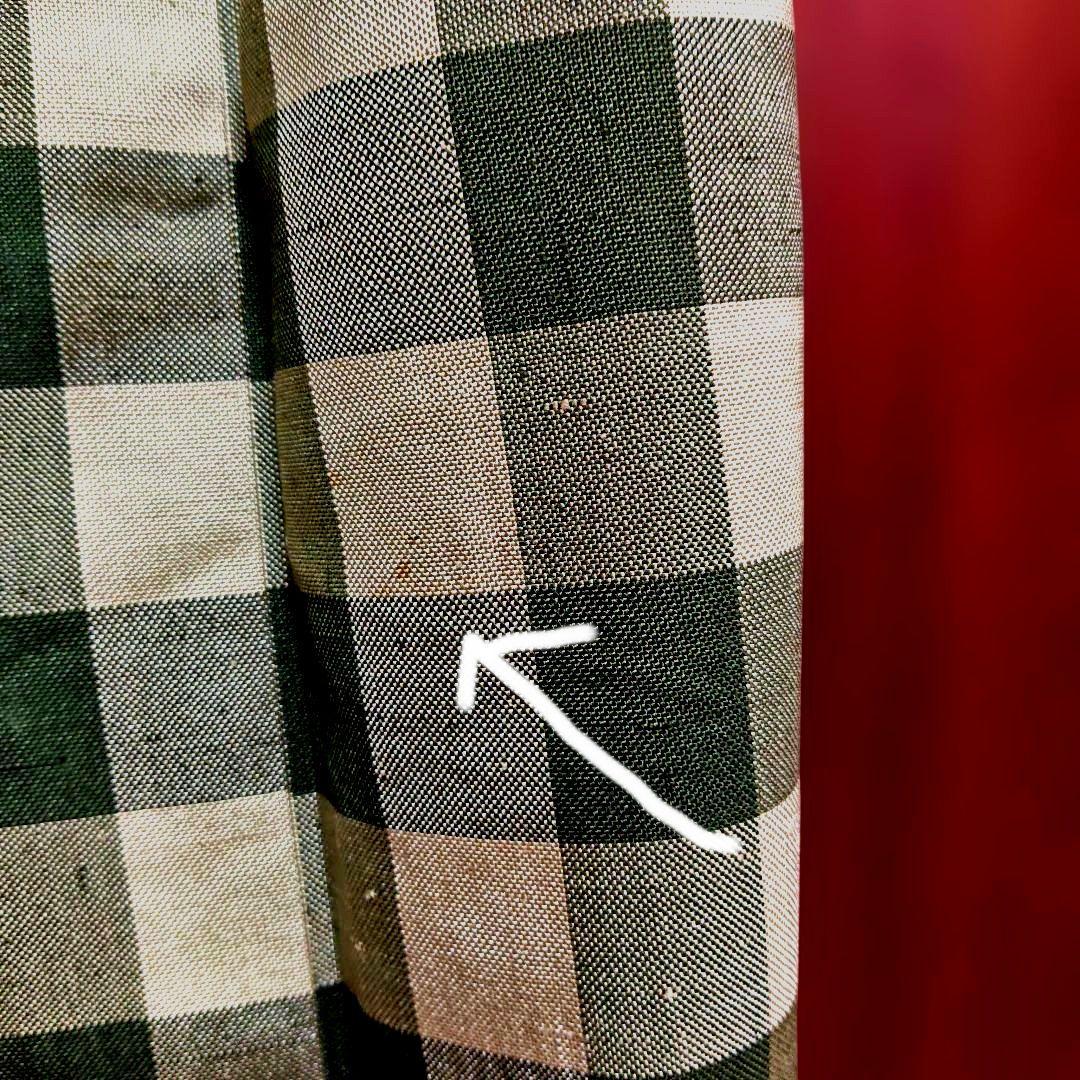 ざざんざ織　（伊兵衛織）単衣（冬こそ着用有）　玉繭　身丈159㌢　裄丈64.5㌢