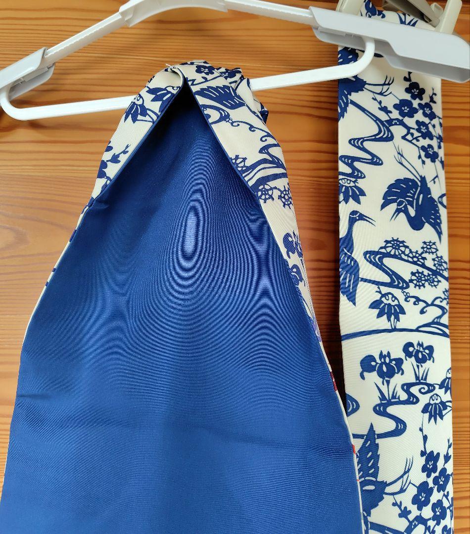 琉球紅型染め　上質の絹　名古屋帯