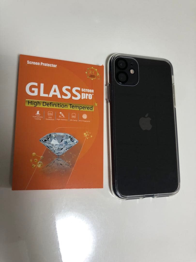 iPhone 11 ジャンク スマホカバー カメラフィルム付き