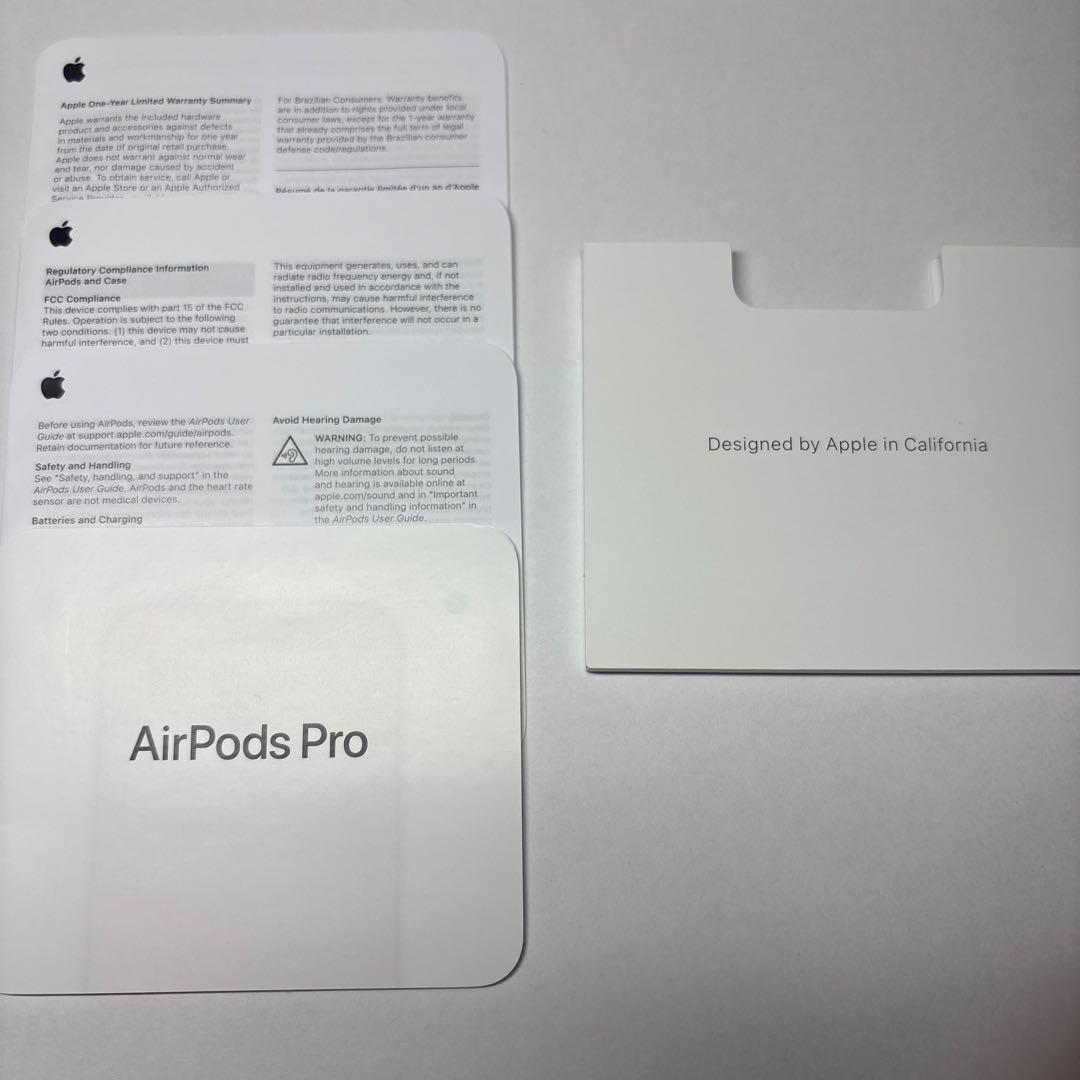 即購入可能！ 【イヤホン+ケース+付属品】AirPods Pro 第2世代