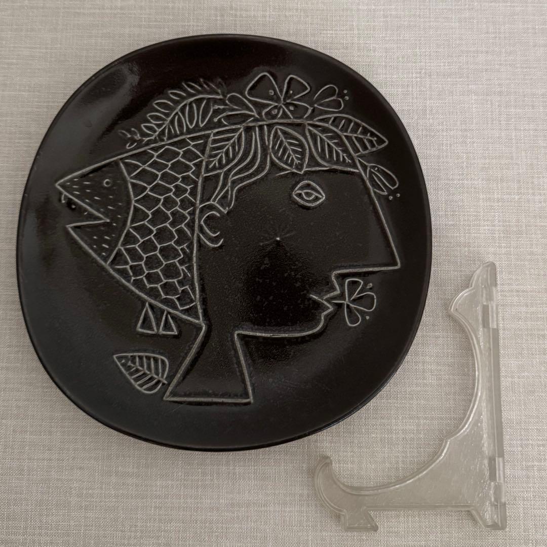 グスタフスベリ ピアッツァ プレート　19cm 女性と魚