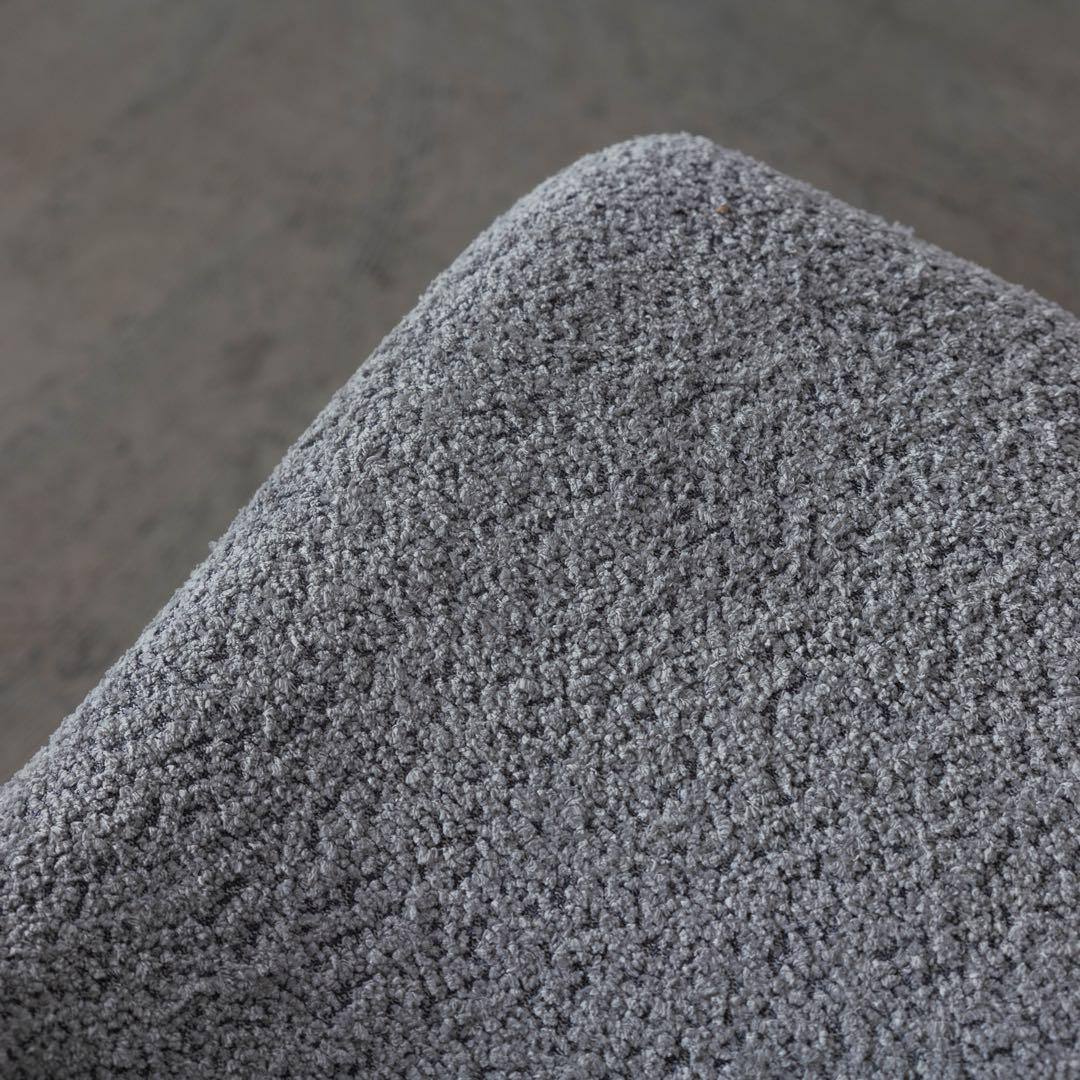 ライトグレー ファブリック ダイニングチェア