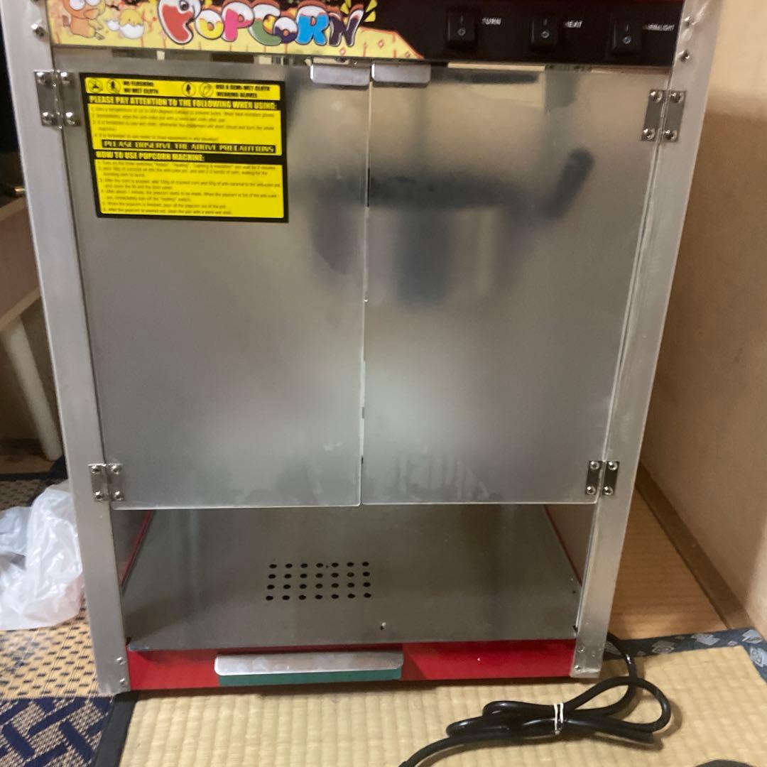 ポップコーンマシン 赤　祭り　イベント　屋台　夏　食料品　通電確認済み