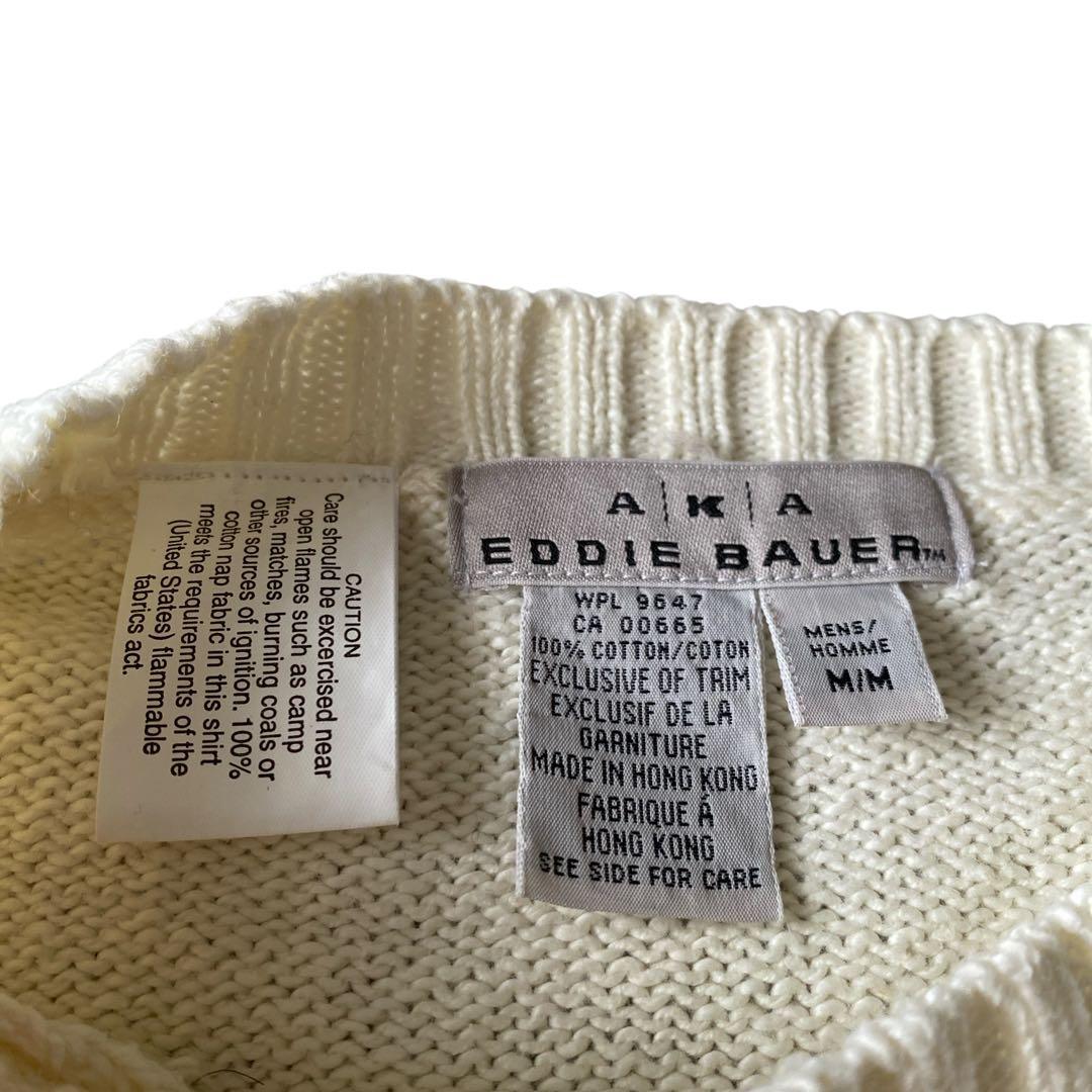 デッドストック 90s AKA EDDIE BAUER コットンニットセーター