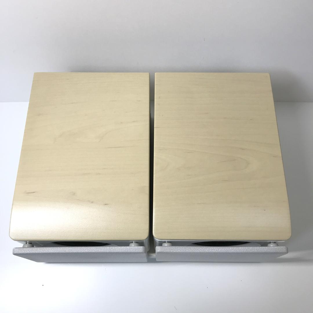 【美品】JVC ウッドコーンスピーカー SP-EXS1 ペア ホワイトウッド