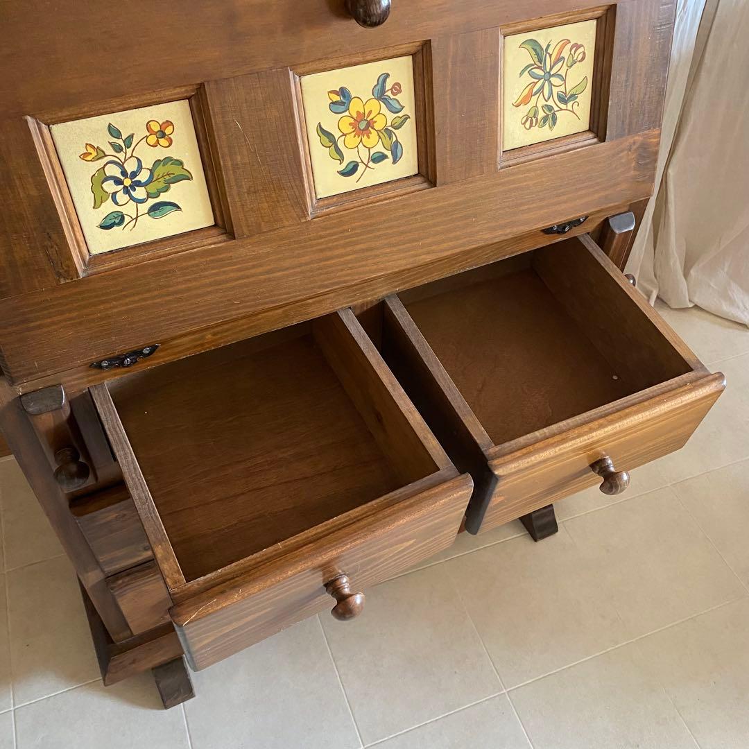 スペイン製　アクタス　ライティングビューロー　バレンシアパイン　北欧　カントリー