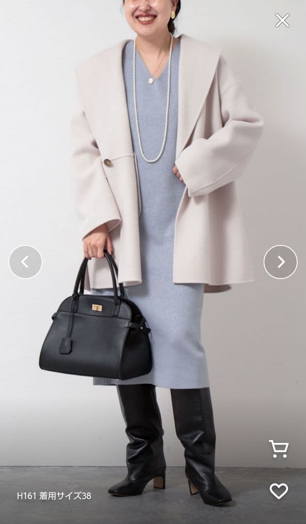 NOLLEY'S　SUPER140リバーショールコート38