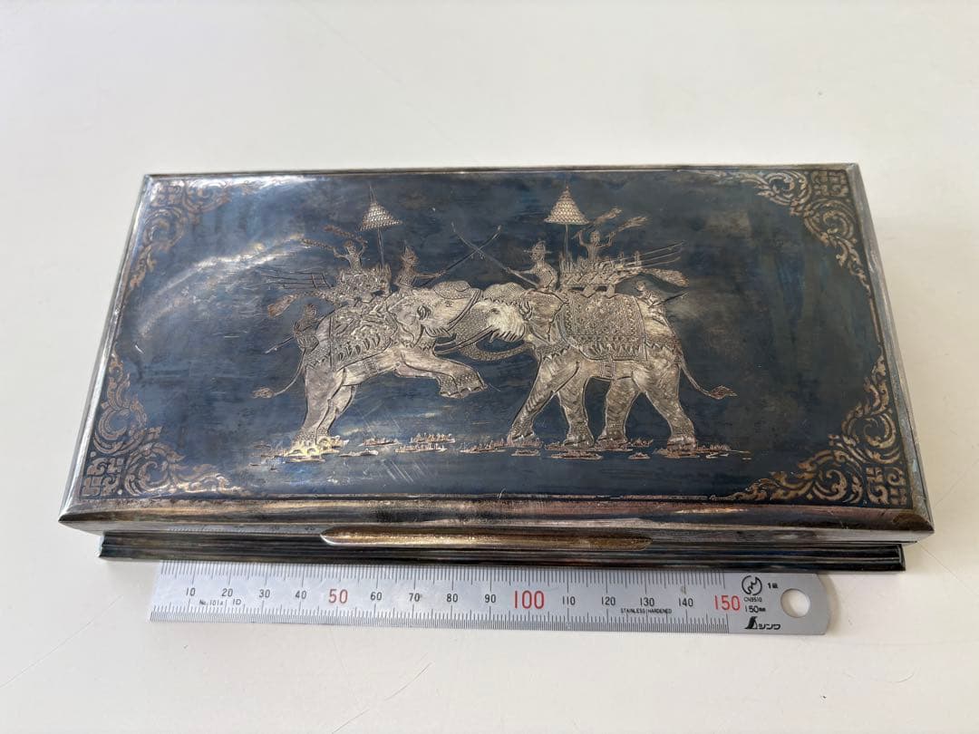 ヴィンテージ　シガーケース　スターリングシルバー925