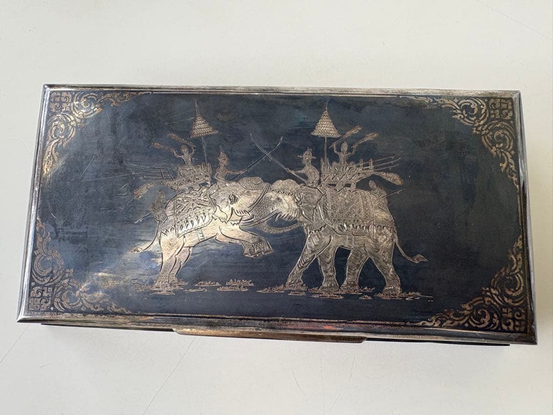 ヴィンテージ　シガーケース　スターリングシルバー925