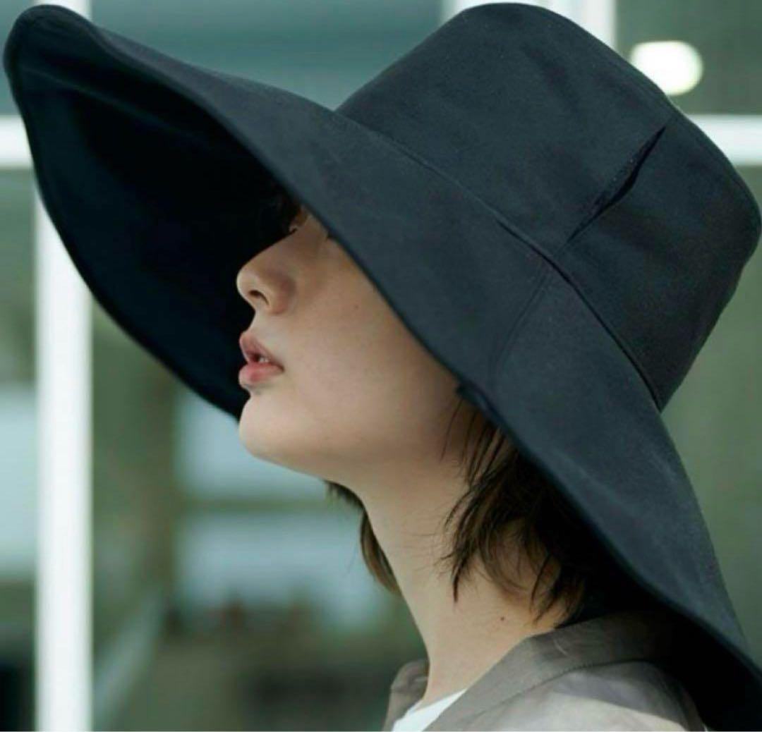 未使用 サンバリア１００ 帽子 ナチュラル ワイド ハット つば広 完全遮光