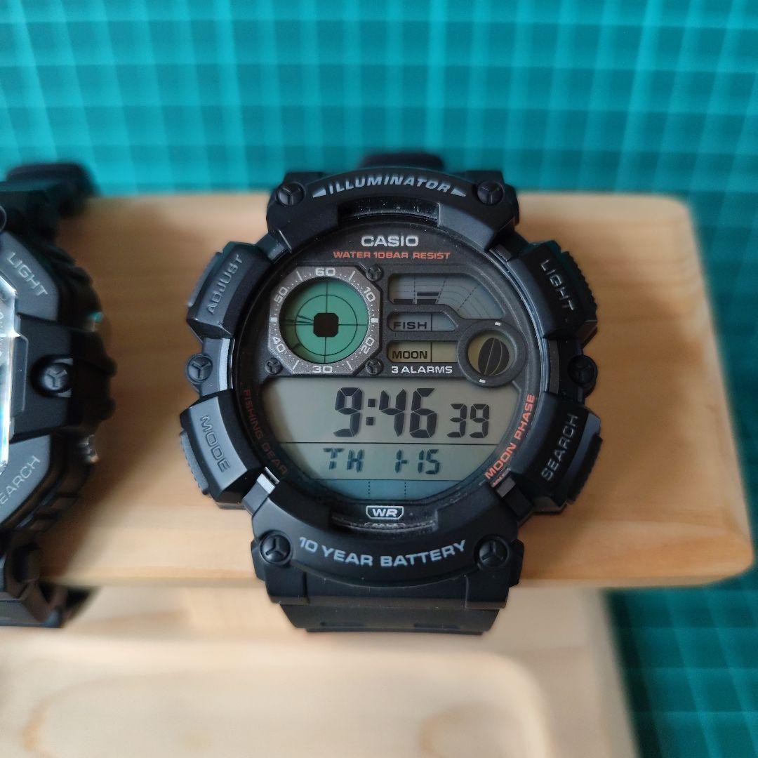 CASIOコレクション　タイドグラフ付き、フィッシング機能付き、腕時計2本セット