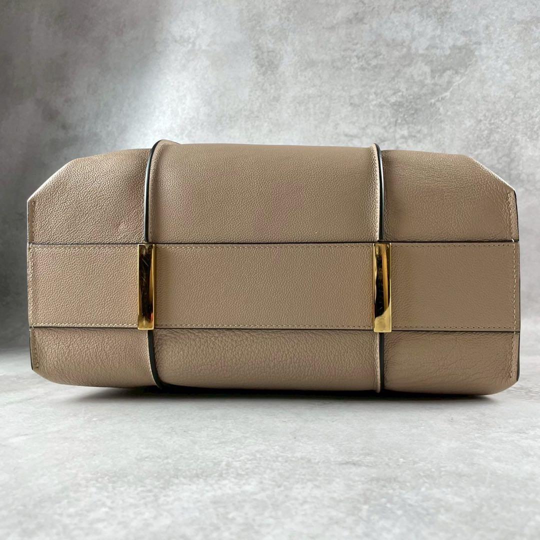 り*号様 【極美品】TODS タイムレス トートバッグ ベージュ ポーチ付き