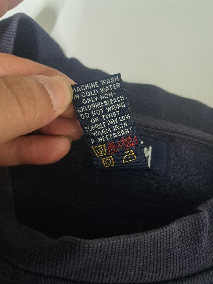 虎*雄様 90s.00s　紺タグ　オールドステューシー　ネイビーフェードT　ラグ