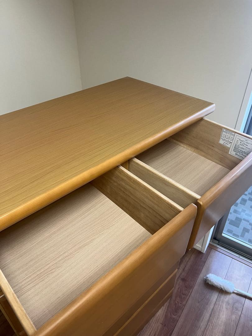 ナチュラルウッド 6段チェスト ニトリ ペルレ