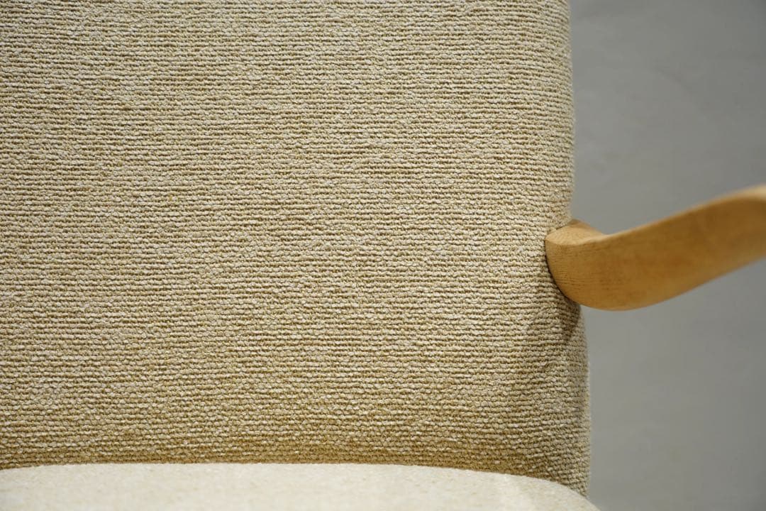 大正時代　1人掛けソファ　アンティークチェア　ブリッジアーム　栗材