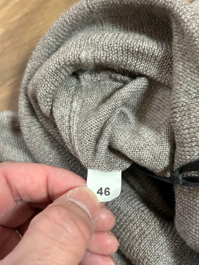 Gran Sasso グランサッソ　タートルネック　ニット　グレージュ　46