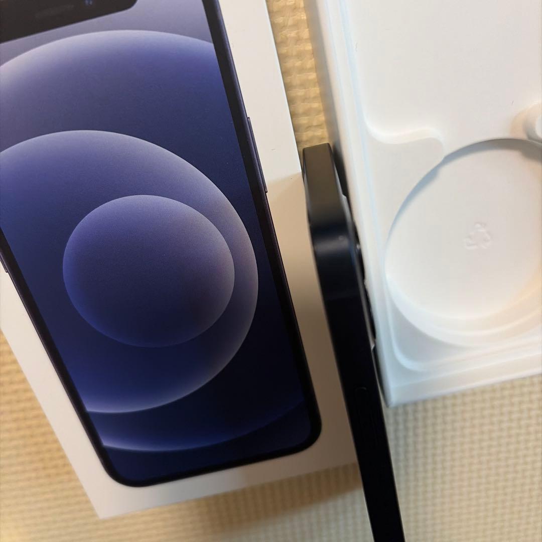 Apple iPhone 12 mini ブラック 本体　イヤフォン　充電