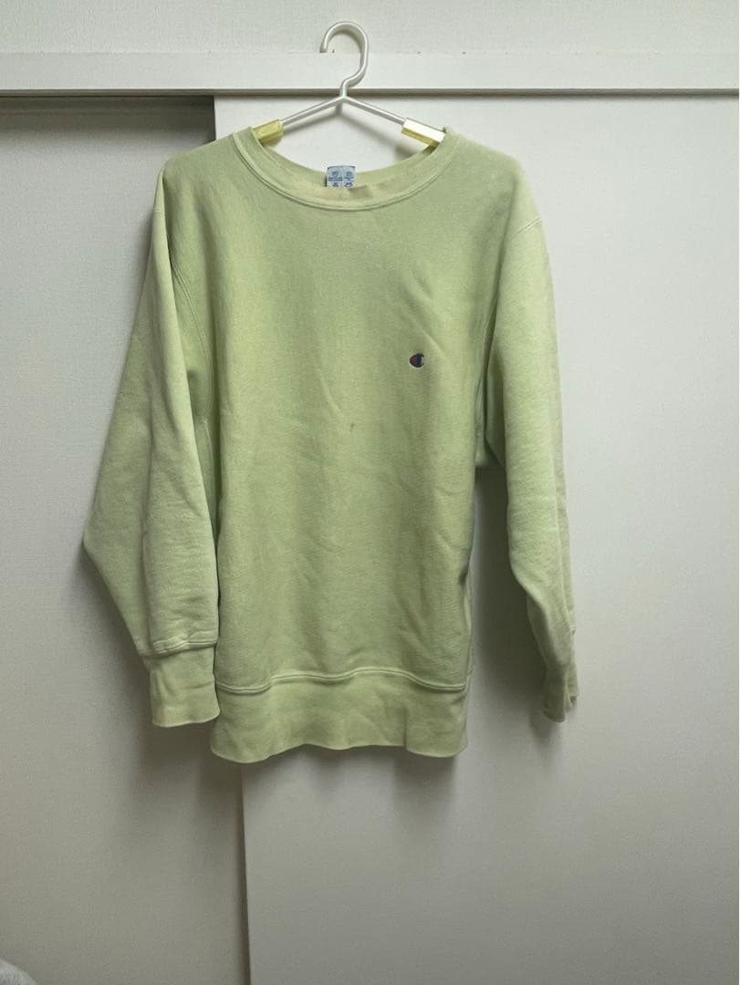90s champion リバースウィーブ　ピスタチオ　レアカラー　袖目無し