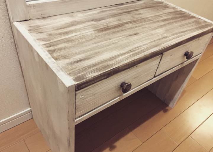 再販！！木製ドレッサー アンティーク シャビー