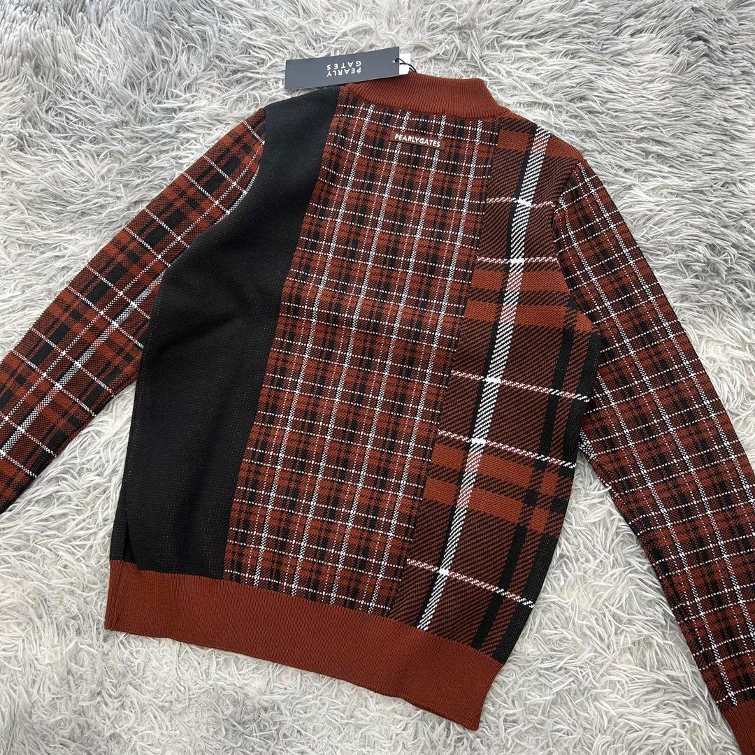 新品　パーリーゲイツ　セットアップ　モックネック　ニット　セーター　スカート　1