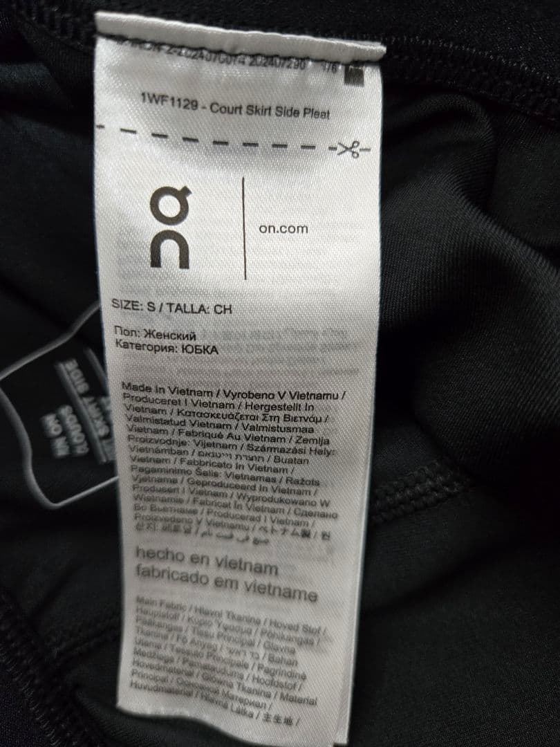 【美品】On/オン テニス コートスカートサイドプリーツ 海外Sサイズ