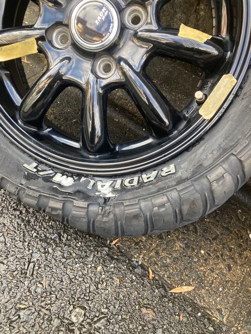 タイヤ・ホイール zack jp-209 165/65R14 4.5j+45