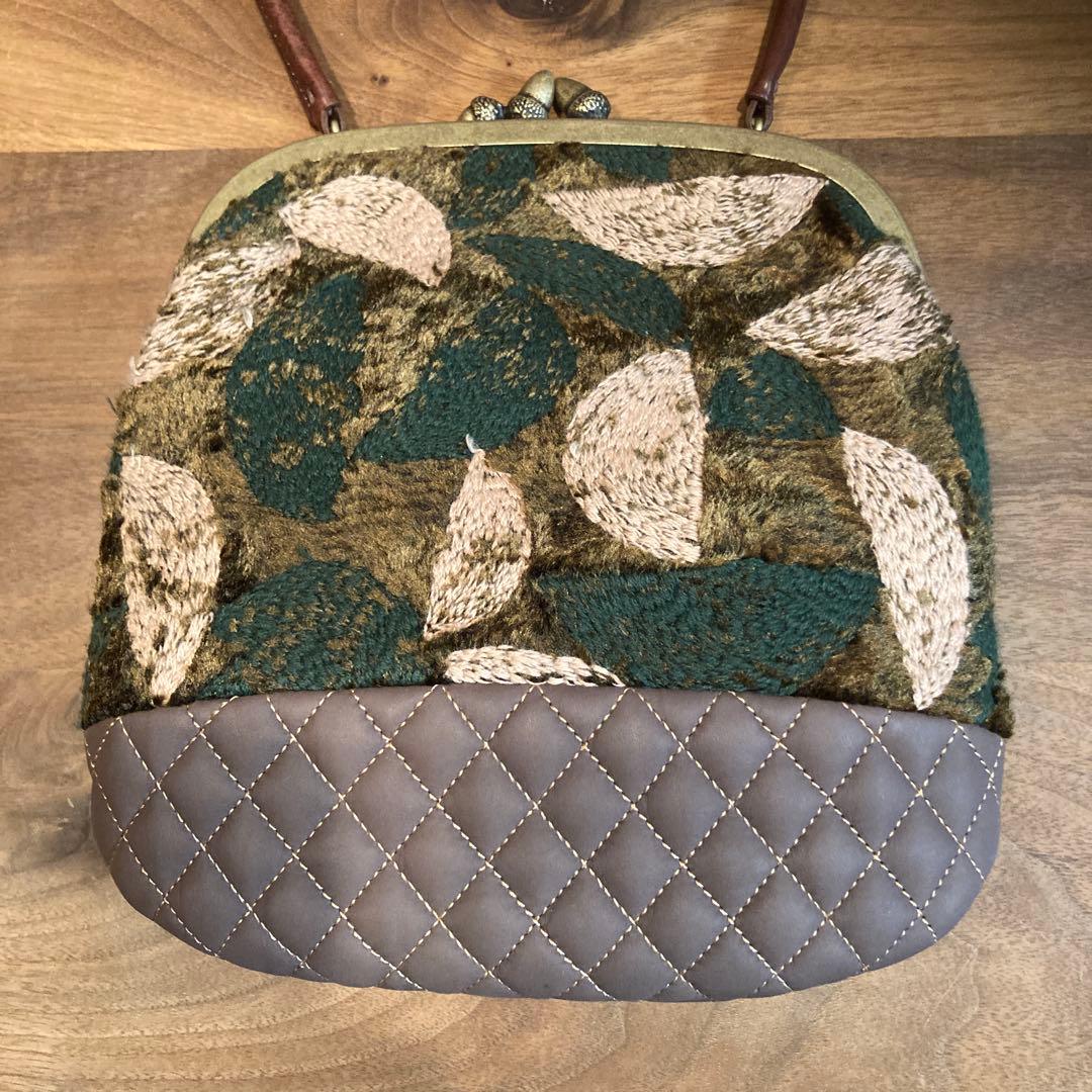 【新品未使用】ミナペルホネン☆voix☆ガドルバッグ☆ブラウン♡