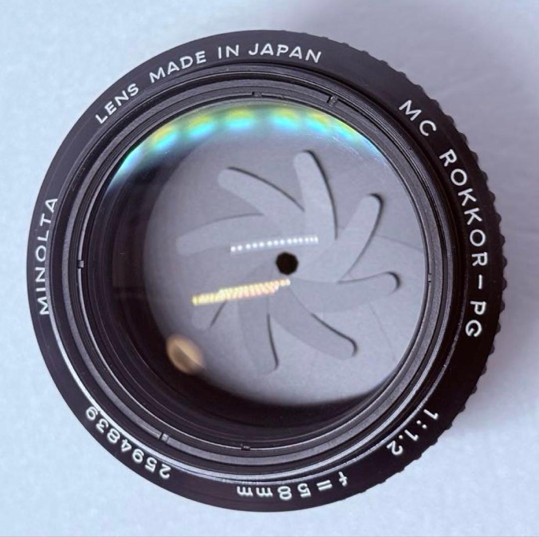 Minolta MC ROKKOR-PG 58mm F1.2 後期 各動作良好