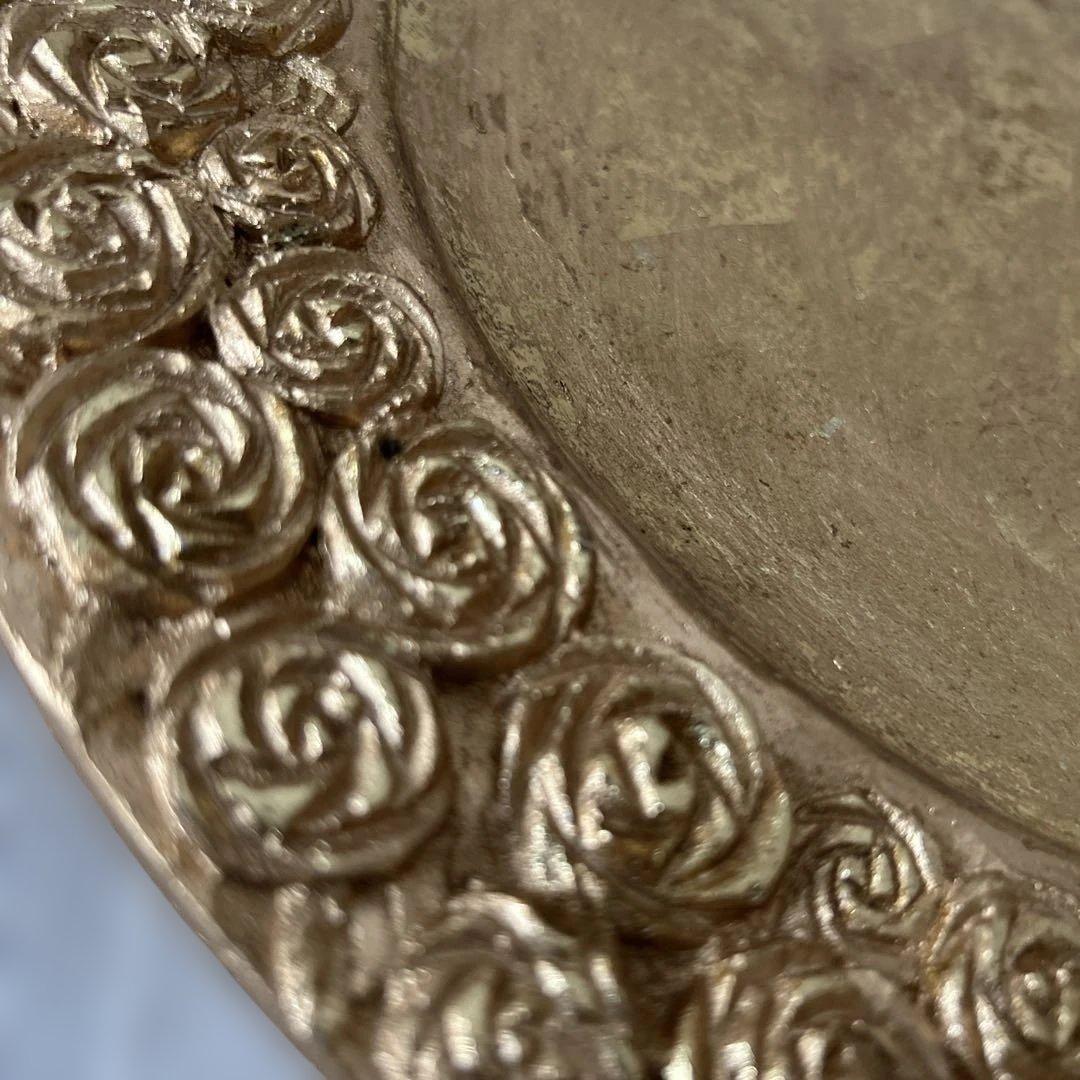 クリスマスプレートセット　 ６枚組　　ゴールド 薔薇模様 アンダープレート