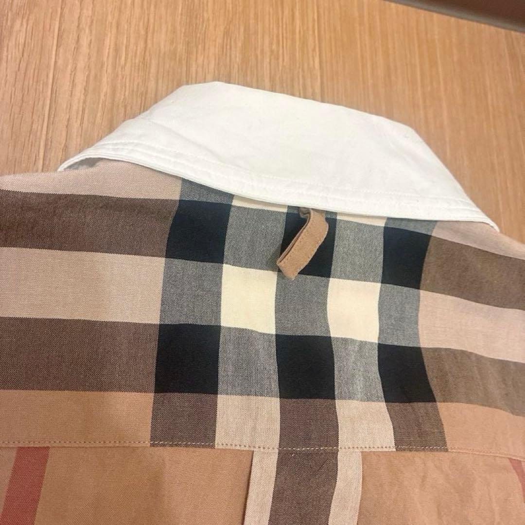 【極美品】現行BURBERRY コットンポプリンオーバーサイズシャツSサイズ