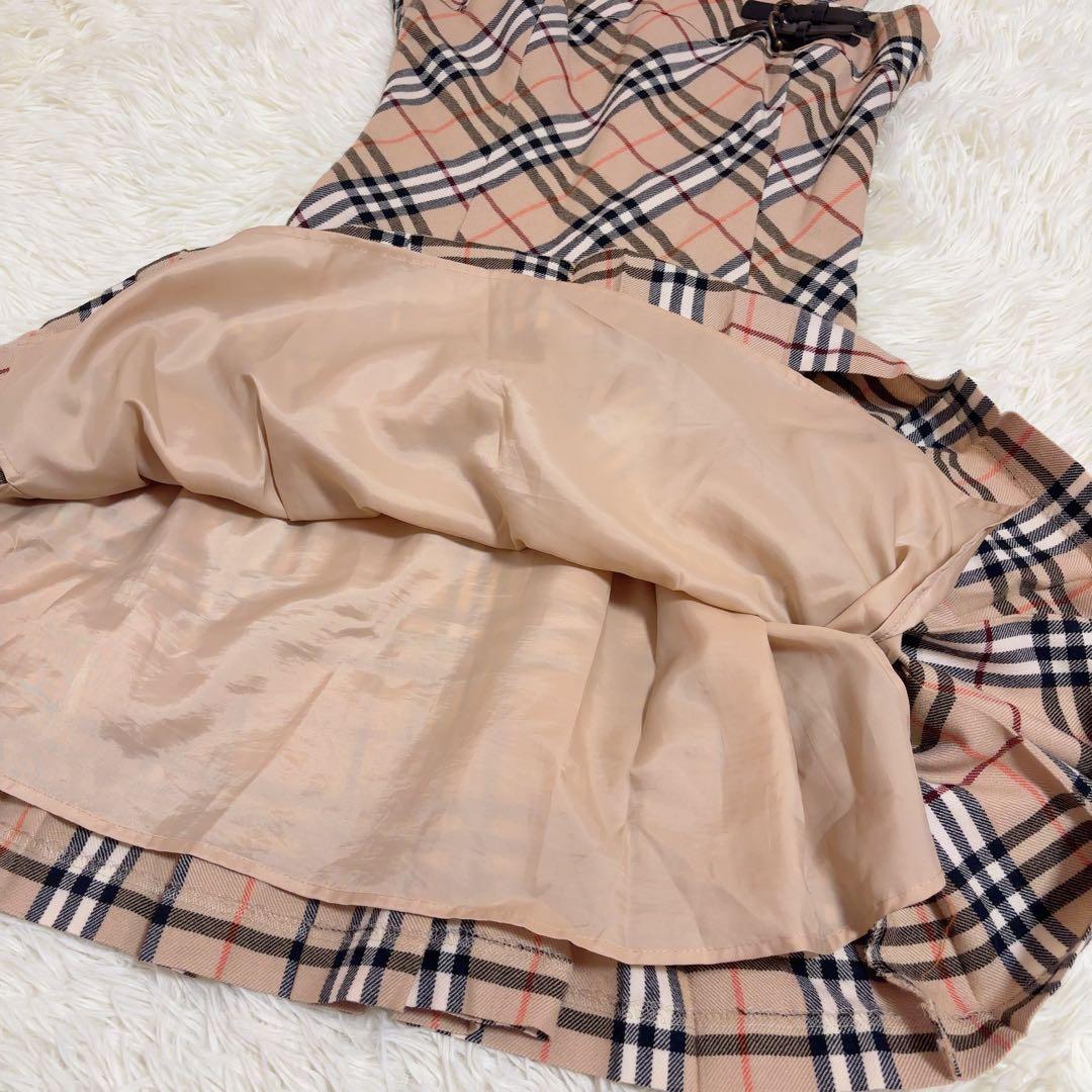 BURBERRY BLUELABEL キャミソール　 プリーツ ワンピース