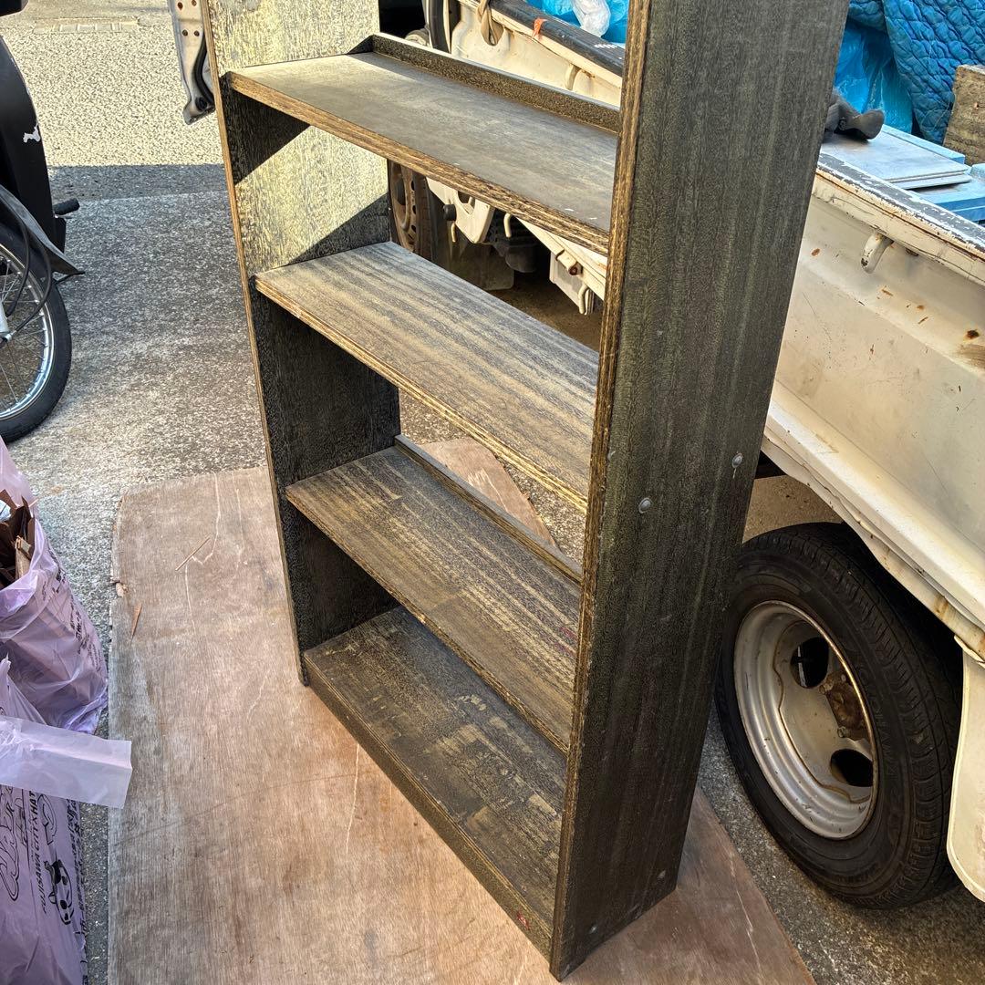 ビンテージ ヴィンテージレトロ　書棚　本棚　シェルフ　古家具　古道具マイナスネジ