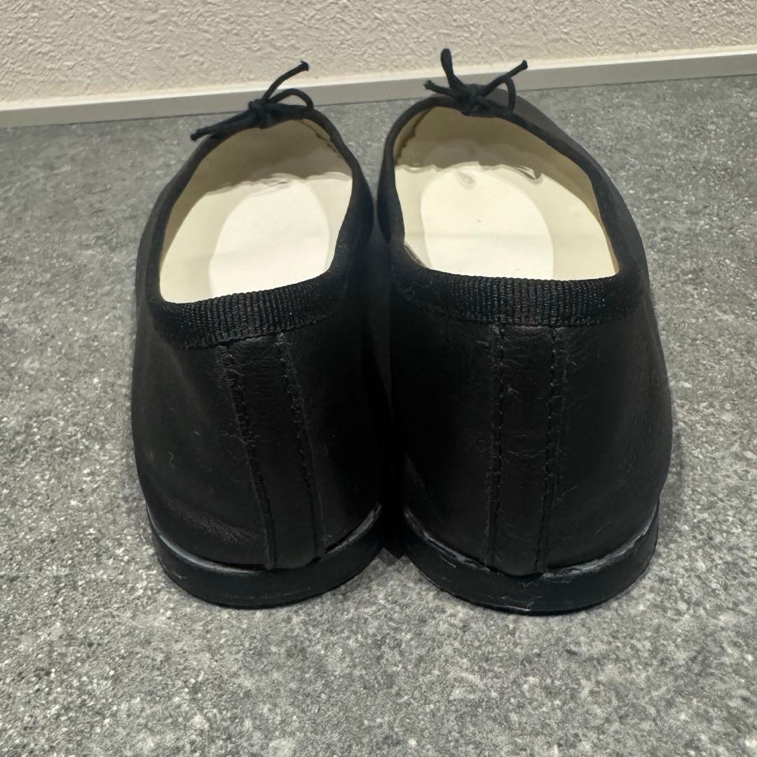 美品Repetto ブラック バレエシューズ23.5〜24㎝