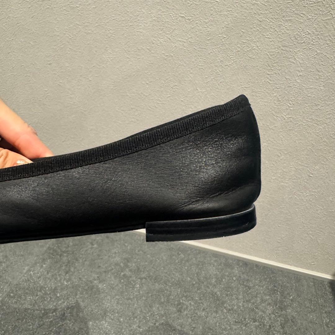 美品Repetto ブラック バレエシューズ23.5〜24㎝