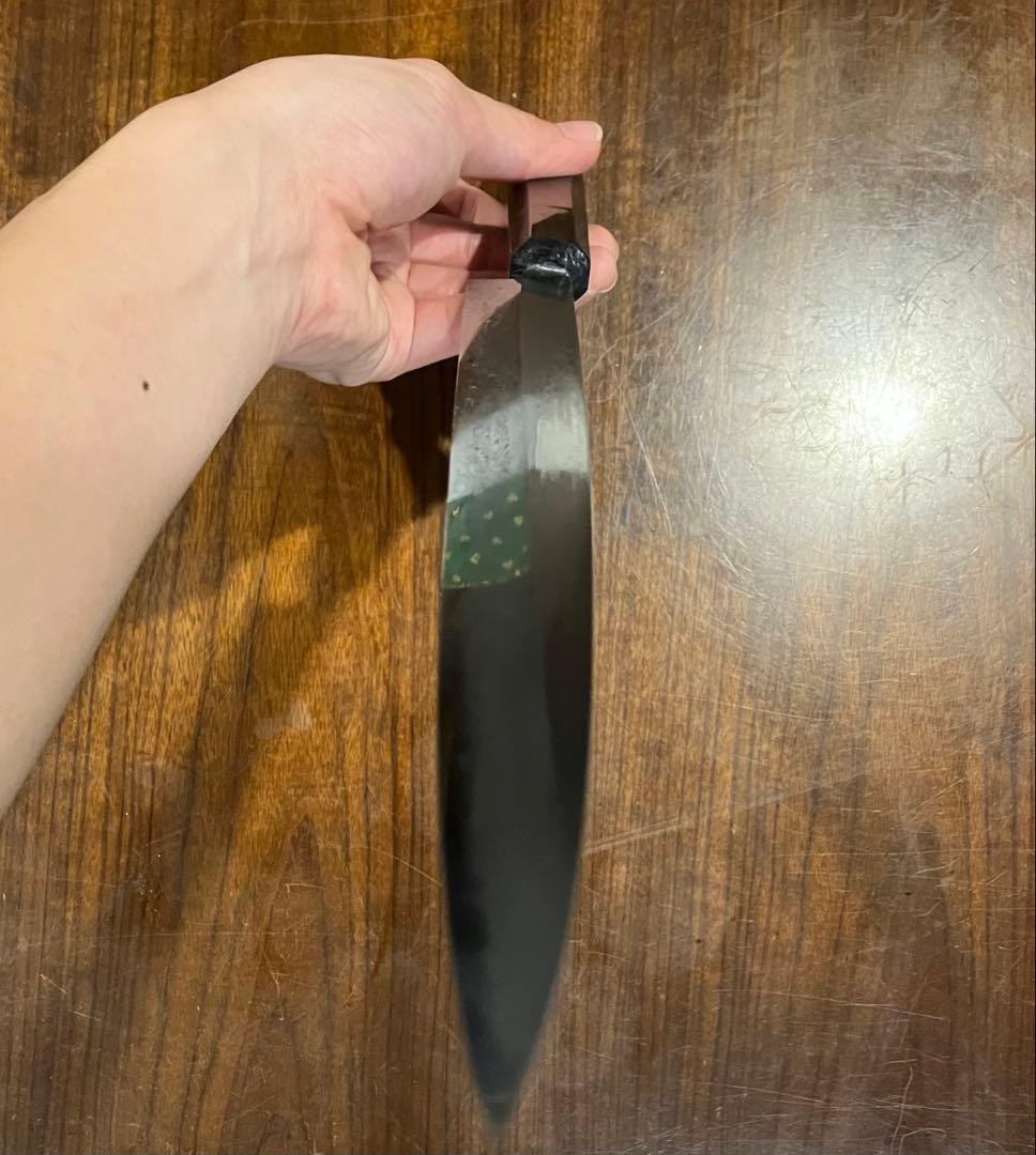 東源正虎？　フグ引き包丁　青鋼　天然砥石で本刃付け済み❗️
