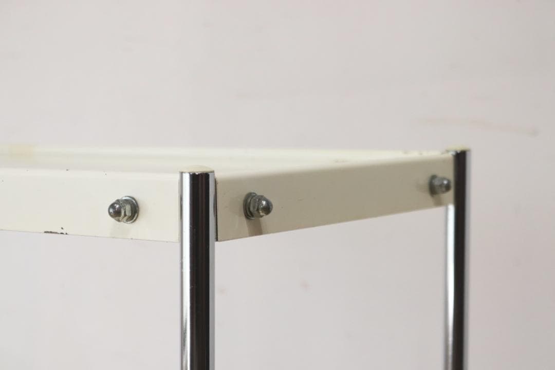 ヴィンテージ ワゴン キッチン トローリー 収納 キャスター スチール 1