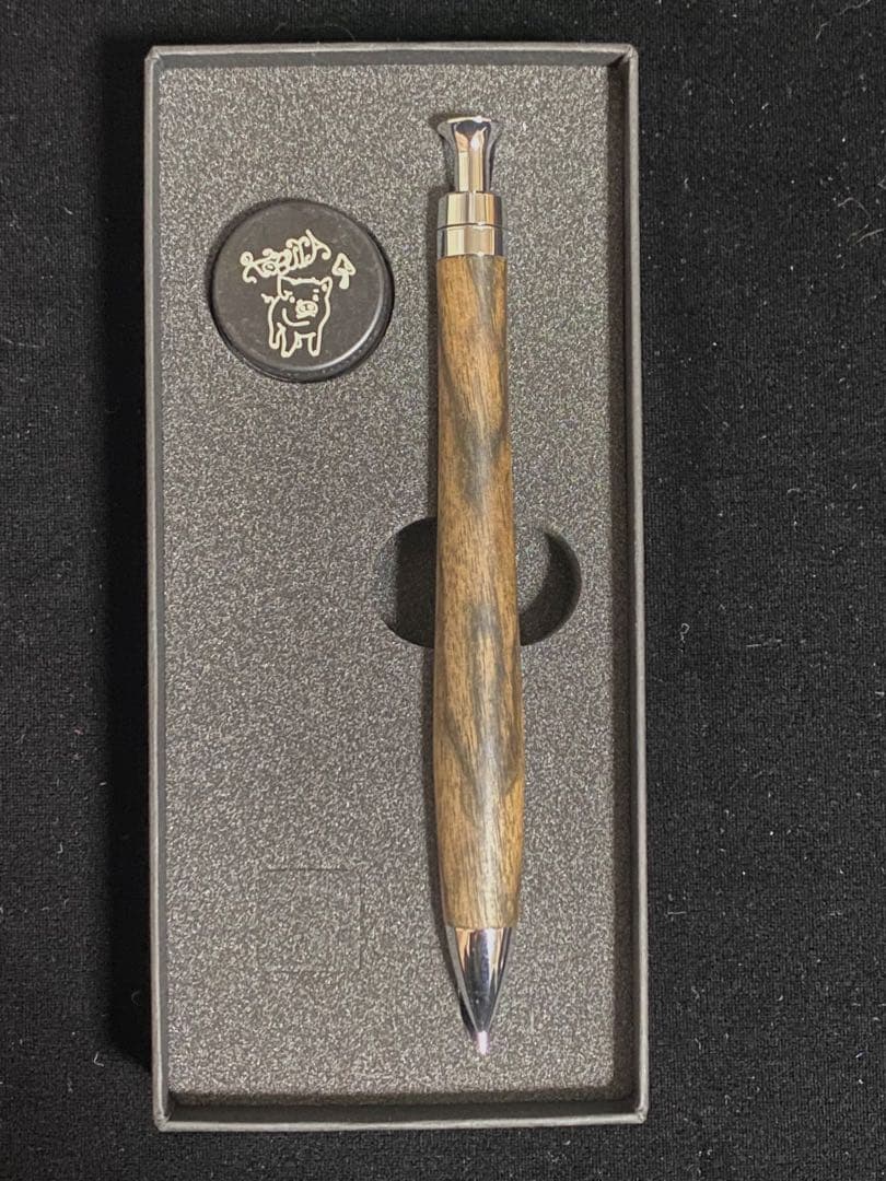 こぶた工房 シャープペンシル 黒柿 極上0.5mm