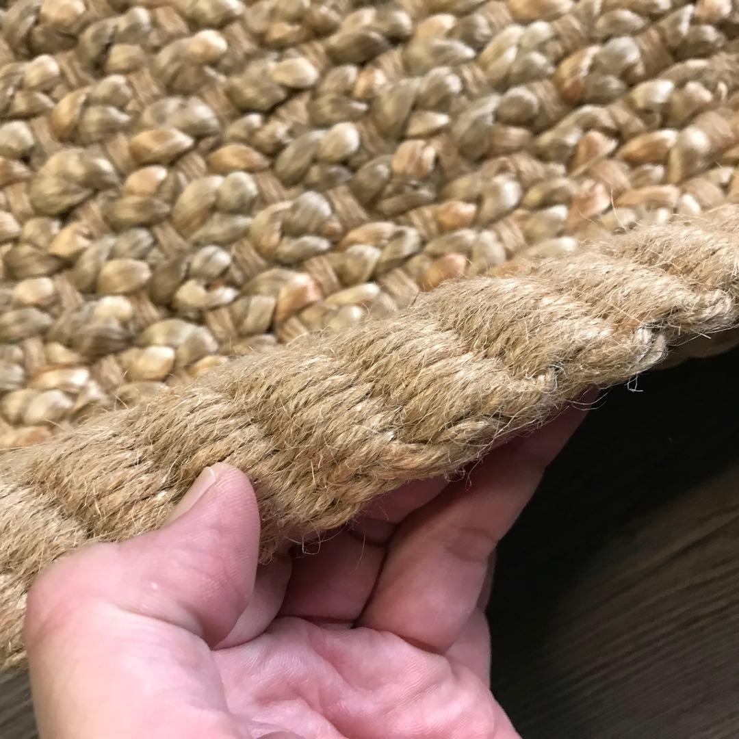 143x204cm ラグ ラグマット 麻 ジュート 夏用 天然素材 アジアン