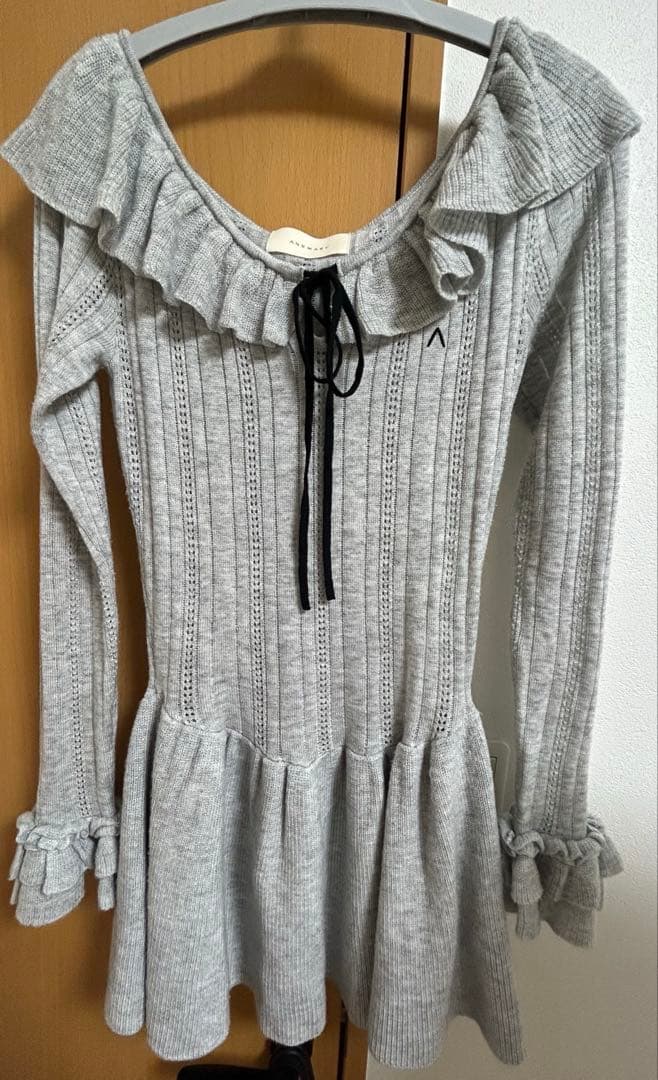 ワンピース andmary Hana knit mini dress