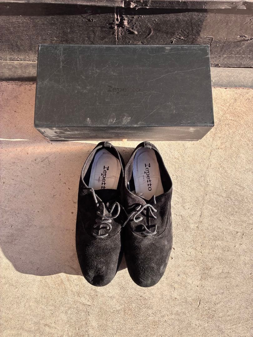 repetto / ZIZI ブラックスエード シューズ　37.5