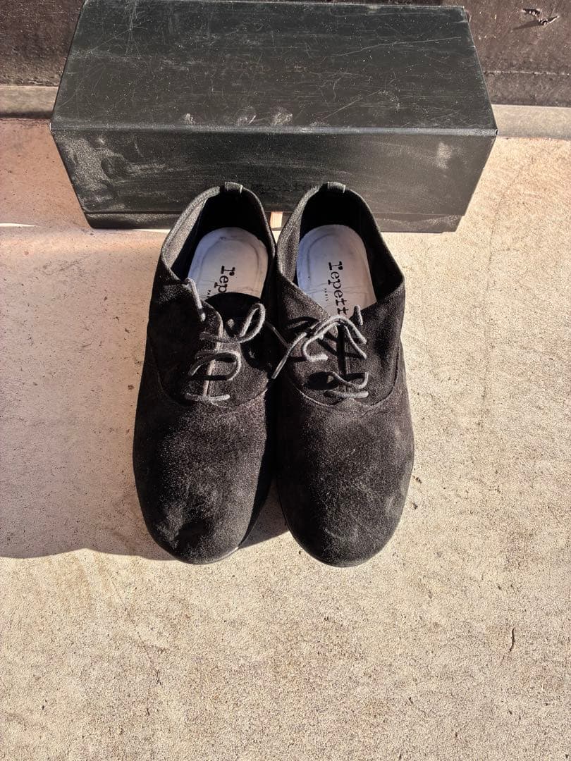 repetto / ZIZI ブラックスエード シューズ　37.5