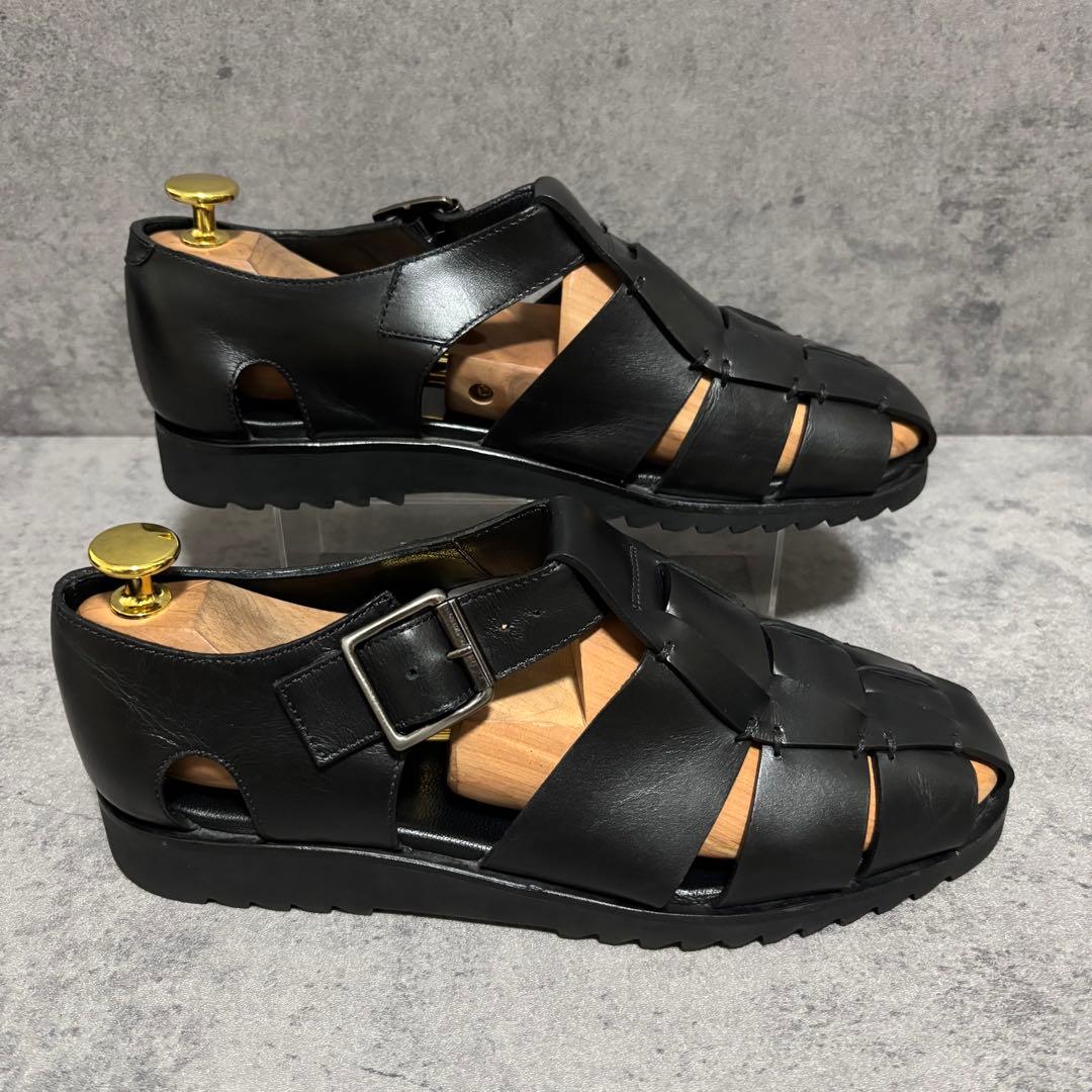 極美品　パラブーツ　グルカサンダル　パシフィック　ブラック　レザー　1711