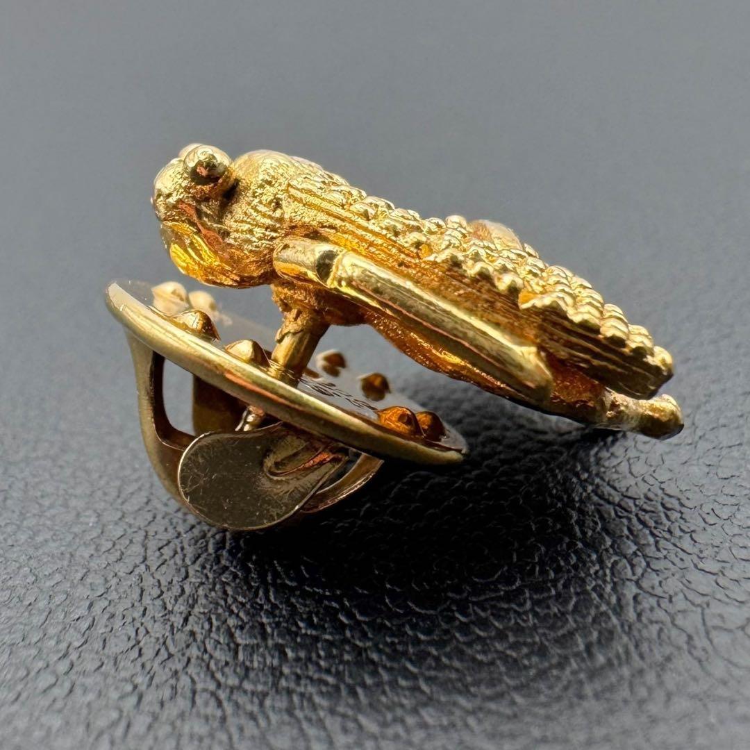 美品 Dior クリスチャンディオール ミツバチ ピンバッジ 蜂 ゴールド