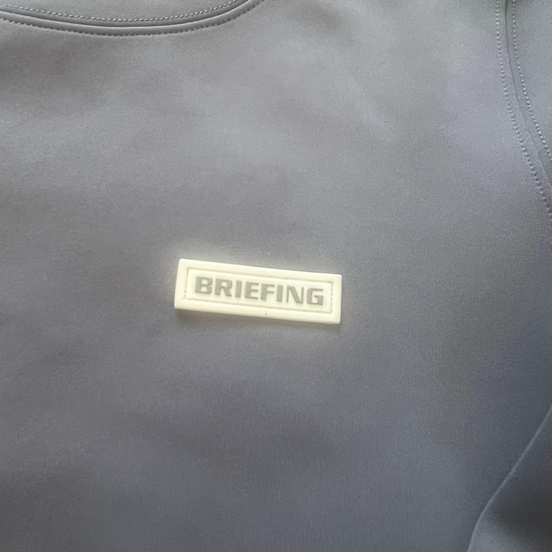 人気商品！BRIEFING ブリーフィング 3Dロゴクルーネック グレー