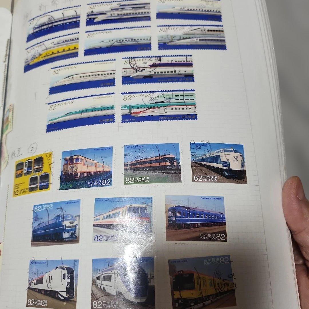#97 日本使用済み切手　2014-18 一冊 とにかく沢山の切手です