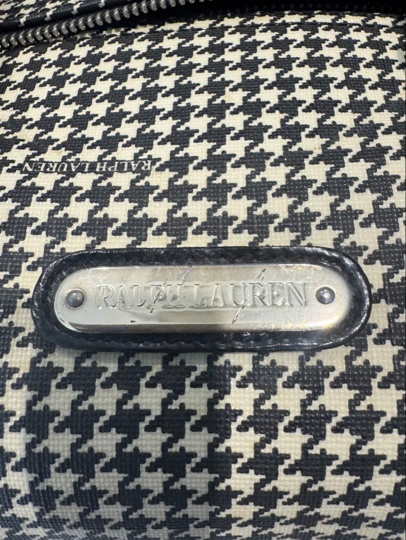 Ralph Lauren ボストンバッグ ハウンドトゥース　ラルフローレン　中古