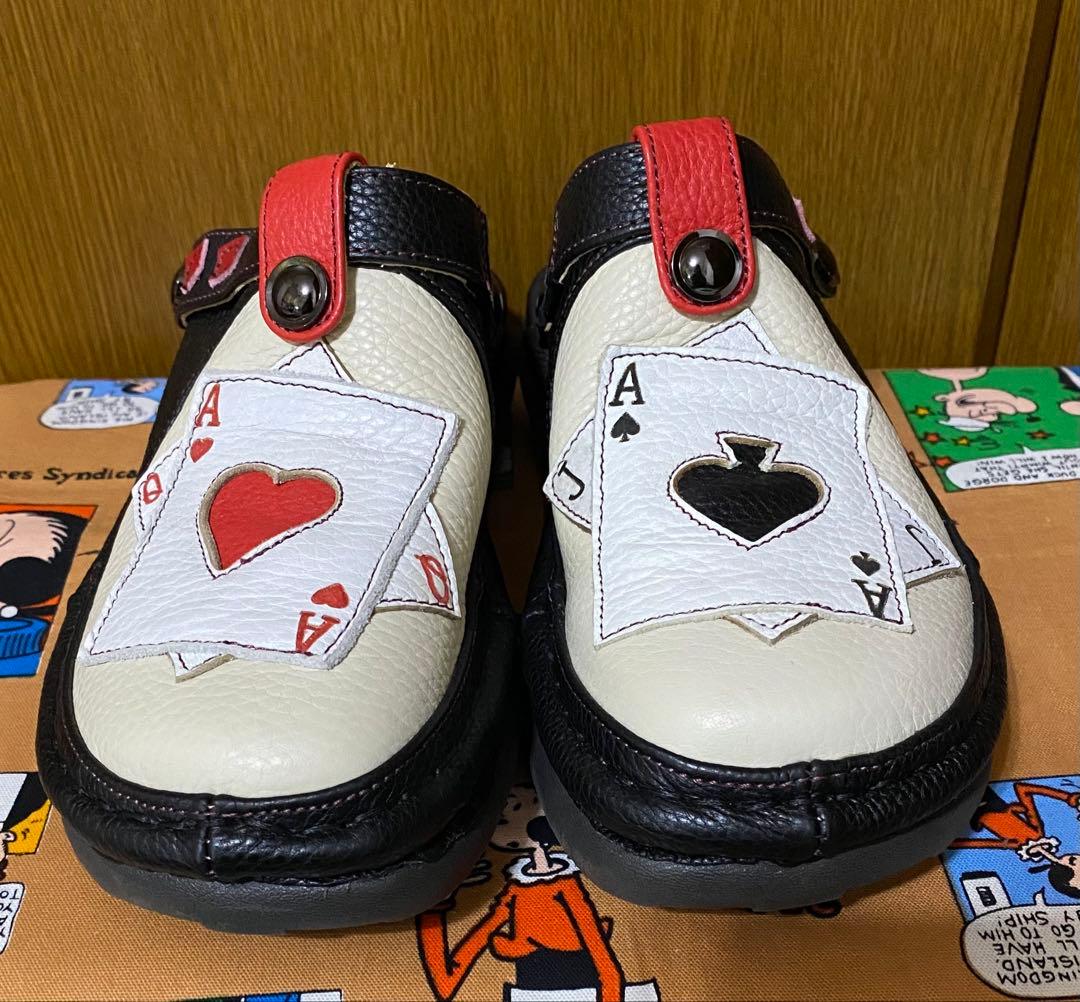 未使用estacion エスタシオン トランプ モチーフ 2wayサボサンダル