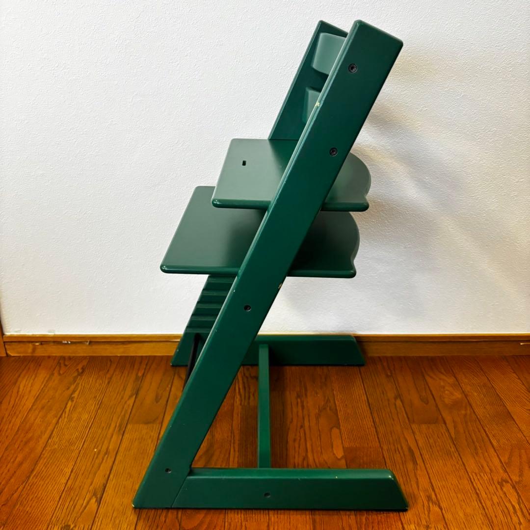 ストッケ　トリップ トラップ　ベビーチェア+ベビーセット　フォレストグリーン